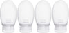 Silicone Travel Bottles for Toiletries TSA Approved Travel Size Containers Set 4 Pack Portable Leak Proof Refillable Cosmetic Squeeze Bottles Shampoo Hair Conditioner Body Lotion Bath Shower Gel