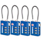 TSA Accepted Indicator Luggage Lock (4 Count)