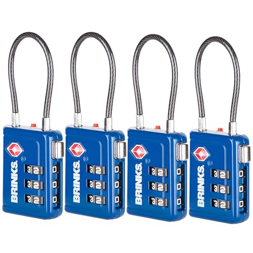 TSA Accepted Indicator Luggage Lock (4 Count)