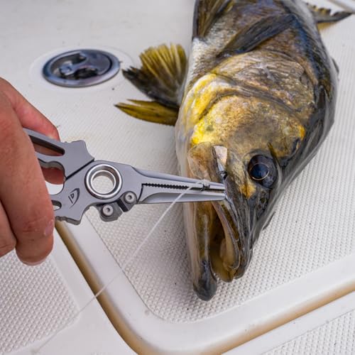 danco Titanium Side Cutter Fishing Pliers with Sheath for Fresh