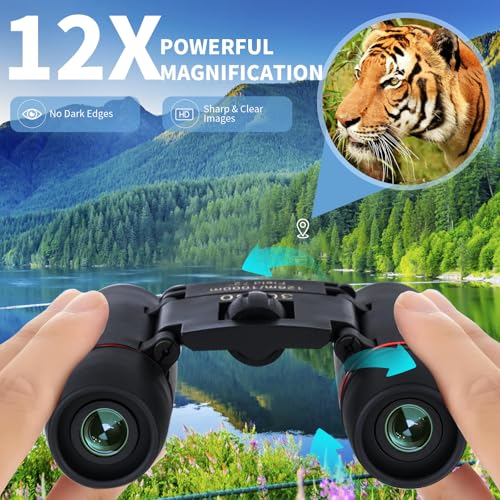 Compact 30x60 Binoculars for Adults and Kids