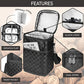 Insulated Wine Cooler Bag Leakproof 4 Bottle Tote Carrier