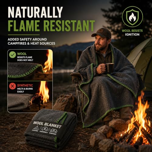 JMR Wool Camping Blanket 10 (10 Count)