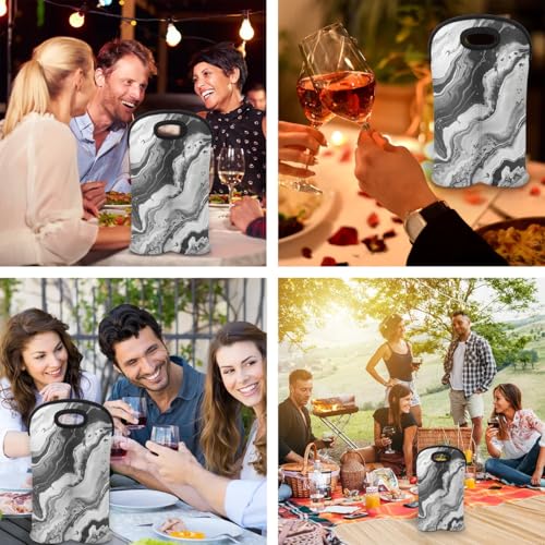 Wine Carrier Tote Personalized Bag for 2 Bottles