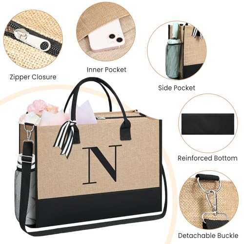 Initial Tote Bag