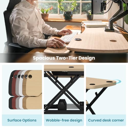 PowerPro 36 Inch Electric Standing Desk Converter