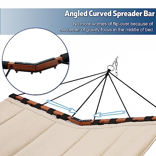 12FT 2 Person Hammock with V Shaped Spreader Bar