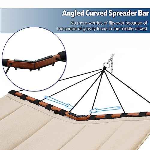 12FT 2 Person Hammock with V Shaped Spreader Bar