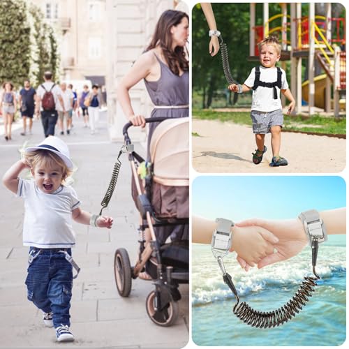 Toddler Harness Backpack Leash + Black Anti Lost Wrist Link