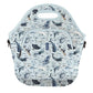 LunchTote Zippered Bag Insulated Neoprene Caddy (Ocean Echo / X-Large 6.5 Quart Lunch Tote)