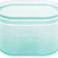 Zip Top Reusable Food Storage Bags | Small Dish [Teal] | Silicone Meal Prep Container | Microwave, Dishwasher and Freezer Safe | Made in the USA