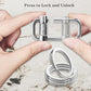 Key Chain Heavy Duty Lock Key Ring Keychain Clip Key Holder Organizer for Home Car Keys Women Men