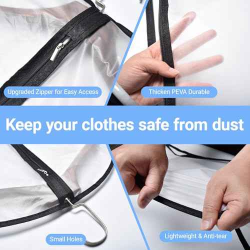 Suit Bags for Closet Storage Garment Bag (12 Count)