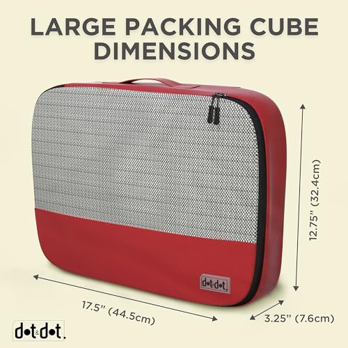 Large Packing Cubes for Travel 10pc Set (10 Count)