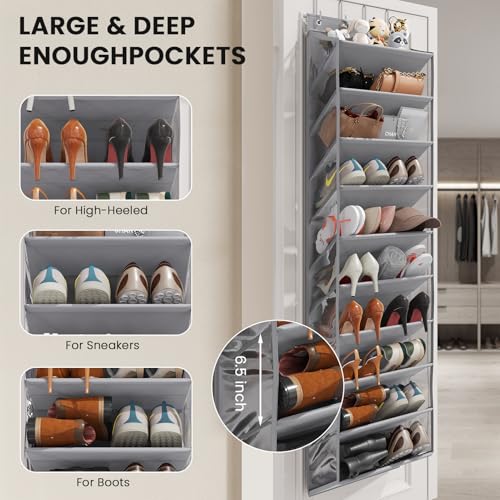20 25 Pairs Over the Door Shoe Organizer