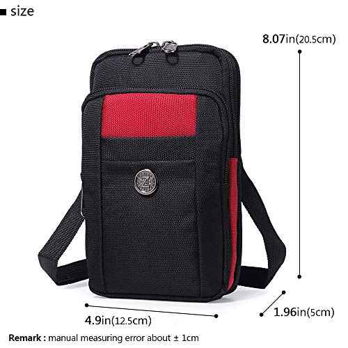 Senient Wolf Waterproof Nylon Multifunctional Phone Crossbody Bag