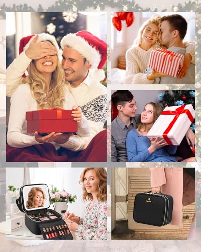 Makeup Bag with LED Mirror