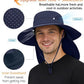 UPF 50+ Wide Brim Sun Hat with Neck Flap