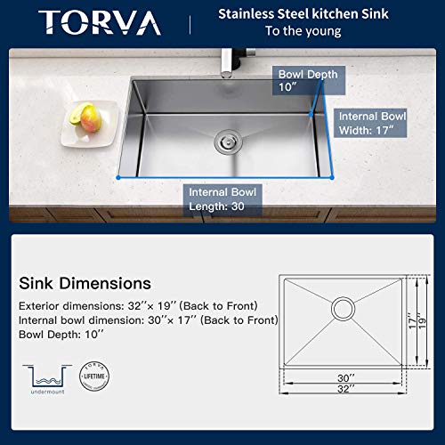 32 Inch Undermount Kitchen Sink