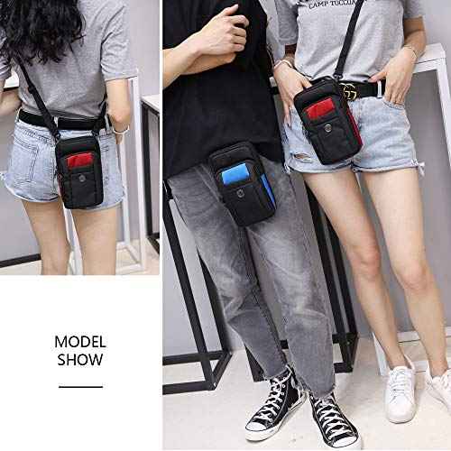 Senient Wolf Waterproof Nylon Multifunctional Phone Crossbody Bag