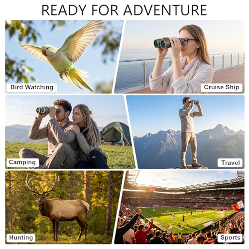 12x50 Binoculars for Adults Cruise Ship Travel Outdoor High Powerd Gift