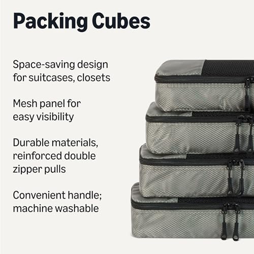 4 Piece Slim Packing Cubes (4 Count)