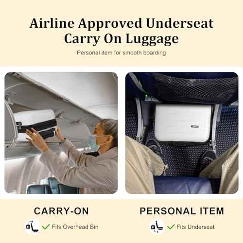 Expandable 16 Inch Underseat Carry On Luggage Airline Approved