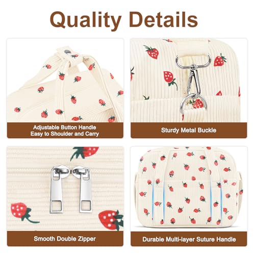 Corduroy Lunch Box Lunch Bag for Women Men