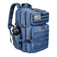 Military Tactical Backpack for Men and Women 45L Army 3 Days Assault Pack Bag Large Rucksack with Molle System Blue