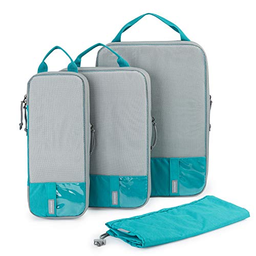 4 Set Compression Packing Cubes for Travel (6 Count)