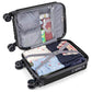 Personal Item Small Suitcase 18x14x8 Inches Hardside Built In TSA Lock & USB Port Lightweight Luggage With Removable Silent Wheels Underseat Carry