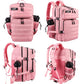 Military Tactical Backpack for Men and Women 45L Army 3 Days Assault Pack Bag Large Rucksack with Molle System Pink