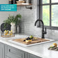 Bellucci 18 inch Granite Workstation Drop In Top Mount Single Bowl Kitchen Sink in White with Accessories