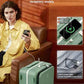 20 Inch Top Opening Carry On Luggage with Cup Holder and USB Ports