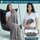 Travel Blanket Airplane Compact with Bag Lightweight