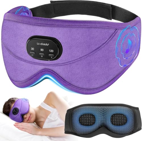 White Noise Bluetooth 5.4 Sleep Eye Mask with Timer