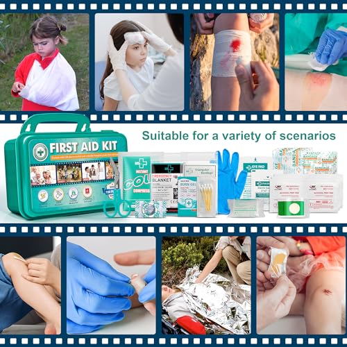 150 Pieces Hardcase First Aid Kit (150 Count)