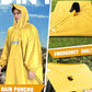 Hooded Rain Poncho for Adult Waterproof Lightweight Raincoat