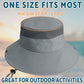 Sun Hats for Men Women Wide Brim Bucket Hat Darkgray