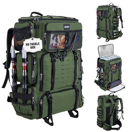 Fishing Tackle Backpack with Cooler