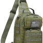 Tactical Sling Backpack with Holster Military Crossbody Bag for Men Single Shoulder Back Pack 10L