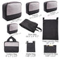 9 Piece Black Travel Organizer Set with 4 Packing Cubes