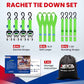 MOCA Heavy Duty Ratchet Straps Tie Down 4 Pack 1.6" x 8 ft (4 Count)