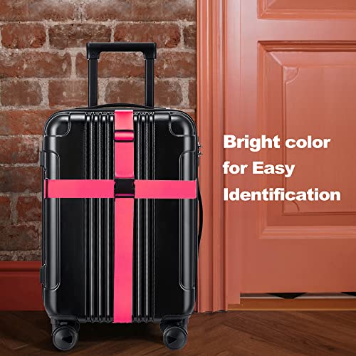 Luggage Straps for Suitcases TSA Approved Travel Belt 8 Pack by Chelmon (8 Count)