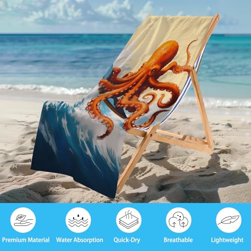 Microfiber Octopus Beach Towel