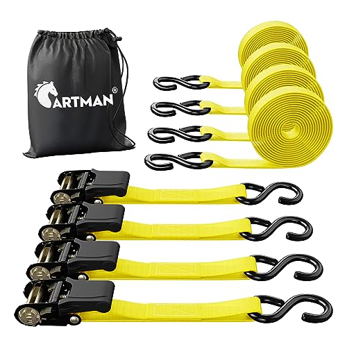 Ratchet Tie Down Straps (4 Count)