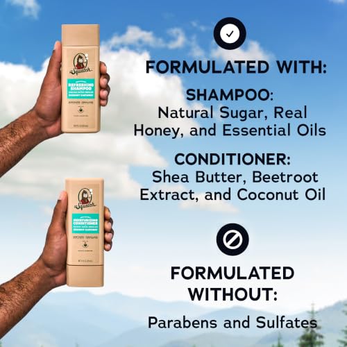 Men's Natural Shampoo and Conditioner Set (22 Fl Oz)