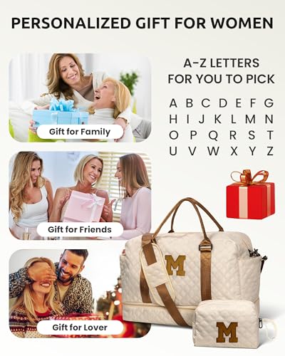 Personalized Initial Duffle Travel Bag