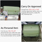 Underseat Carry On Luggage with Wheels