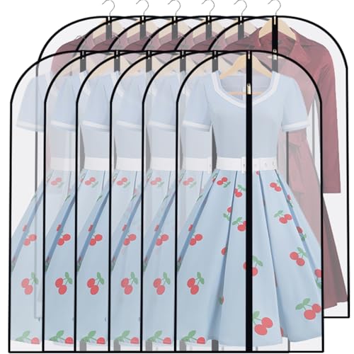 Garment Bags for Hanging Clothes (12 Count)